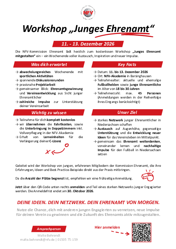 Workshop "Junges Ehrenamt"
